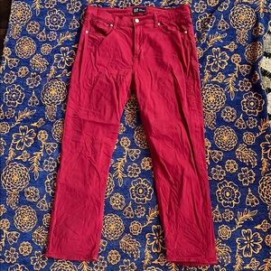 Gap 90s Straight Red Jeans